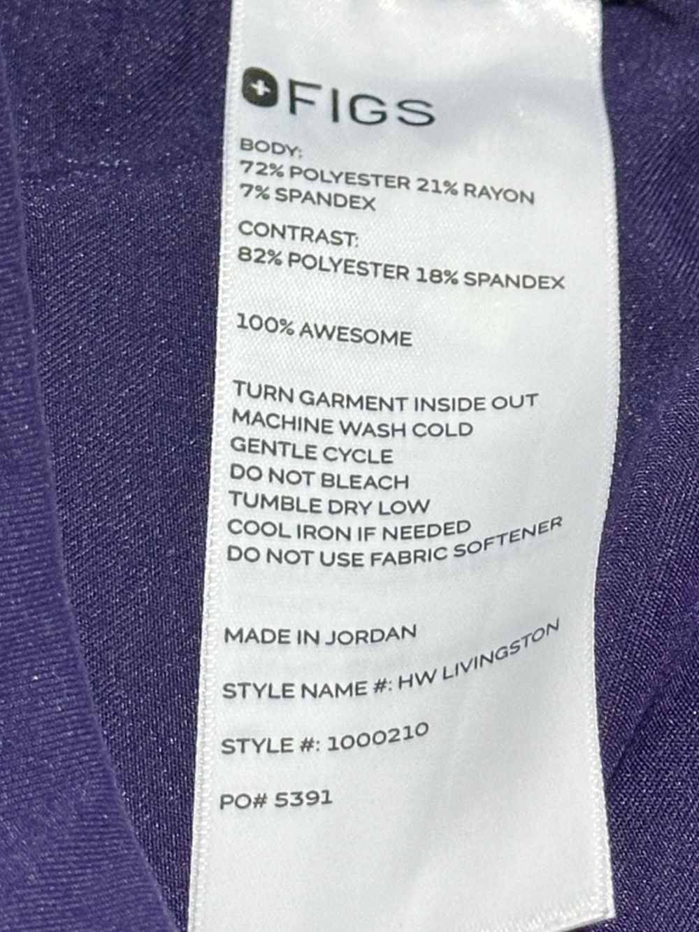 Figs SET High Waisted Livingston Pants and Casma Top XL - Picture 5 of 5